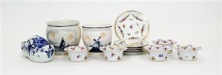 A Set of Five German Porcelain Finger Bowls and Underplates Diameter of plate 5 1/4 inches.