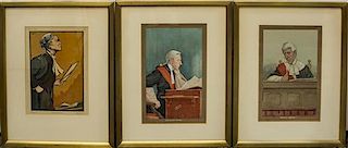Sir Leslie Matthew Ward (Spy), (British, 1851-1922), Judges (a set of six)