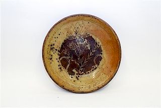 * An American Stoneware Bowl Diameter 14 inches.