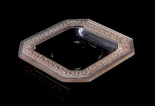 * Rene Lalique (French, 1860-1945), , a Paquerettes pattern ash receiver
