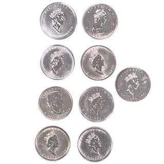 1995 Canada 1oz Silver Maple Leafs [9 Coins]