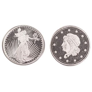 - US George T Morgan 1oz Silver Sounds [2 Coins]