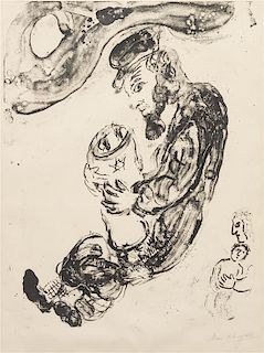 Marc Chagall, (French/Russian, 1887-1985), Sur la neige, 1964