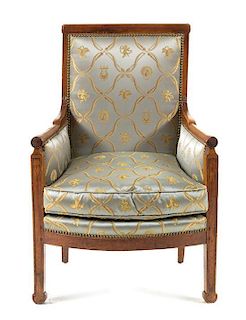 * An Empire Mahogany Bergere Height 37 inches.