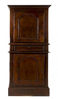 * A French Provincial Cabinet Height 82 x width 39 1/2 x depth 21 3/4 inches.