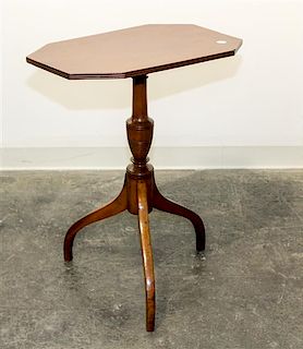 * An American Cherry Tea Table Height 28 1/2 x width 22 x depth 13 7/8 inches.