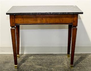 * An American Mahogany Table Height 25 1/2 x width 30 x depth 15 inches.