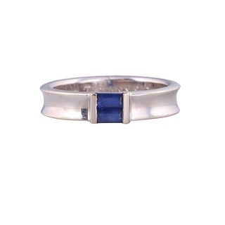 Tiffany & Co Sapphire 18k Gold Ring