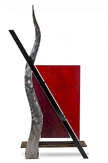 Manner of Memphis Group, 1990s, a custom sculptural cabinet