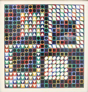 * Victor Vasarely, (French, 1906-1997), Our MC, 1967