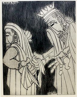 Ben-Zion, (20th century), A collection of 16 loose etchings from various portfolios