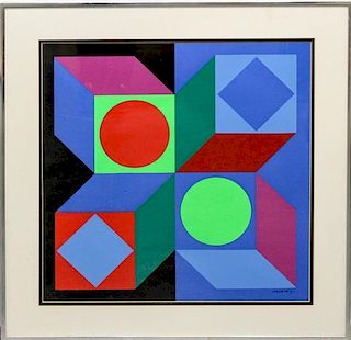 * Victor Vasarely, (French/Hungarian, 1906-1997), Geometric Abstract