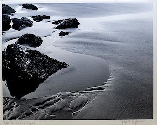 * Joseph B. Englander, (20th Century), Tidal Pool, Sand and Rocks, 1980