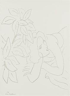 After Henri Matisse, (French, 1869-1954), Untitled (E8) (after the drawing Portrait de Femme (Theme E, Variation 8)