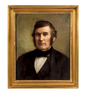 * Jacob G. Fletcher, (American, b. 1825), Portrait of a Gentleman