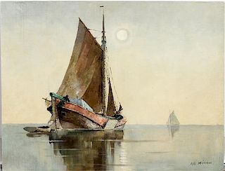 A.G. Morang, (20th century), Untitled (Seascape)