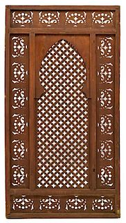 EGYPTIAN PINE LATTICED WINDOW WITH DOME