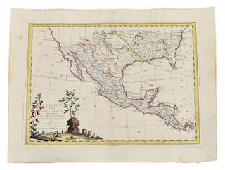 MAP: "MESSICO", MEXICO, ANTONIO ZATTA, 1785