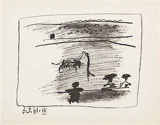 Pablo Picasso, (Spanish, 1881-1973), Les Banderilles, 1961