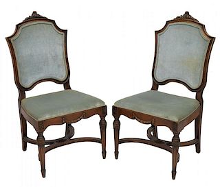 (2) LOUIS XVI STYLE SIDE CHAIRS