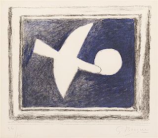 Georges Braque, (French, 1882-1963), Astre et oiseau I