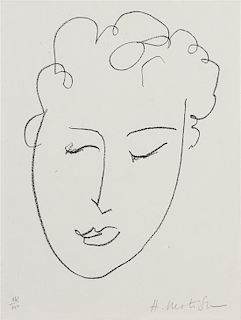 Henri Matisse, (French, 1869-1964), Tete de femme, 1948