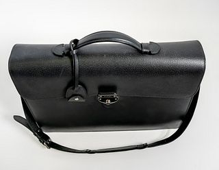 Gucci Flap Briefcase in Navy, Authentic