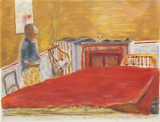 Pierre Bonnard, (French, 1867-1947), Le tapis rouge, 1942-43