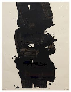 Pierre Soulages, (French, b.1919), Lithographie no. 25, 1969