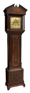 ENGLISH LONG CASE CLOCK, CASE DATED 1659