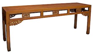 CHINESE CONSOLE OR SOFA TABLE, 84"L