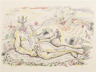 Andre Masson, (French, 1896-1987), Le prince iris, 1975 (from Je Reve)
