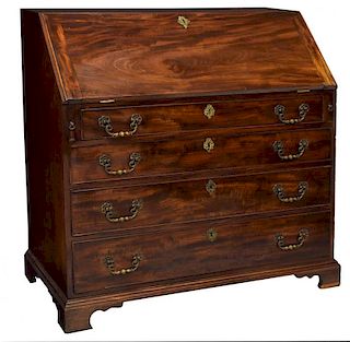 EARLY CHIPPENDALE FALL FRONT BUREAU, C. 1760