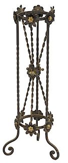 FRENCH WROUGHT IRON 19TH C. UMBRELLA STAND
