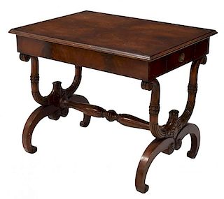 FRENCH BURL FINISH WRITING TABLE