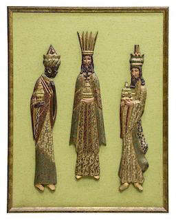 FRAMED DEPICTION OF THE THREE WISE MEN