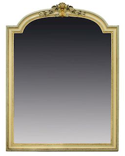 LARGE FRENCH COUNTRY PAINTED WALL MIRROR