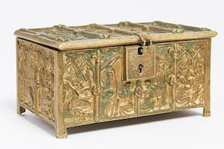 Medieval French-Style "Marriage Casket" Box