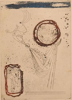 Kenji Ushiku (Japanese, b. 1922)- Etching