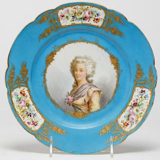 Sevres Gilt & Painted Porcelain Cabinet Plate