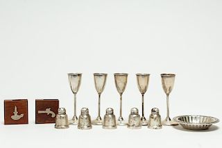 Group of 13 Assorted Silver Table Items