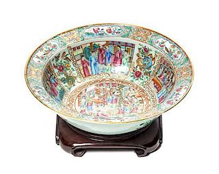 A Famille Rose Center Bowl, Diameter 16 1/4 inches.