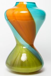 Mid-Century Modern Waisted Glass Vase