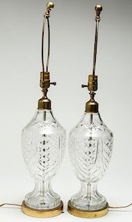 Pair of Waterford Crystal Table Lamps