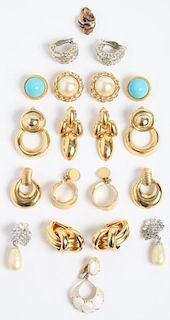 Assorted Gold- & Silver-Tone Costume Earrings