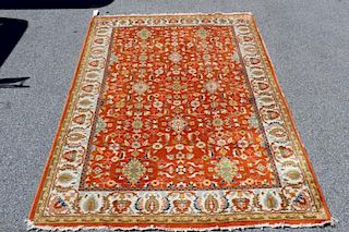 Vintage and Finely Woven Handmade Area Carpet.