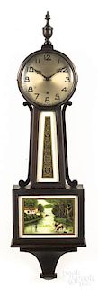 New Haven banjo clock, 41" h.