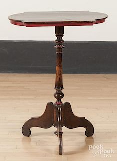 Victorian painted candlestand, 30" h., 23" w., 16