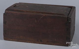 Pennsylvania poplar slide lid box, 19th c., 5 1/2"