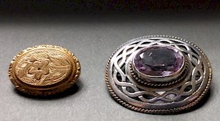 Georgian silver pin
